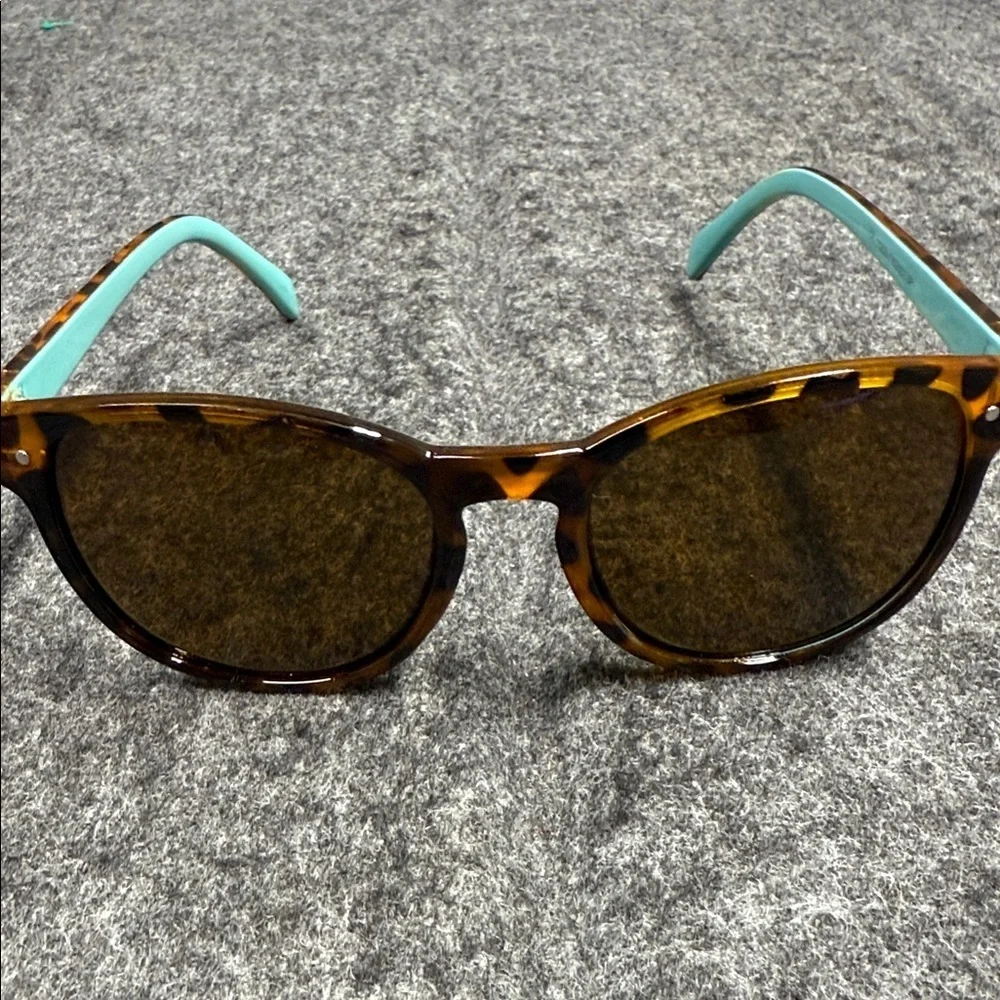 Source Unknown Tortoise Shell Sunglasses with Teal Arms